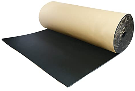 sourcing map 10mm 10.76sqft Dämmmatte Auto Schallschutzmatte Dämmung Isolierung Schallschutz selbstklebend Schalldämmung 100cm*100cm