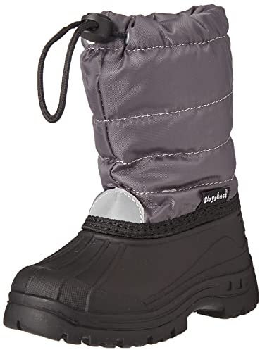Playshoes Bottine D'Hiver Bottes de pluie Mixte Enfant, Gris, 25 EU