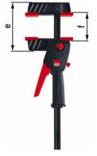 Bessey Einhandzwinge DuoKlamp Typ DUO30-8 300x8 5mm