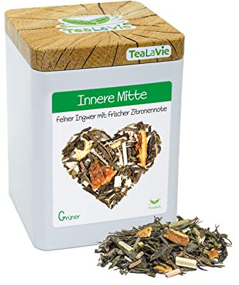 TeaLaVie - Ingwer, Zitrone (100g) Innere Mitte - Grüntee lose Blätter aromatisiert Japan