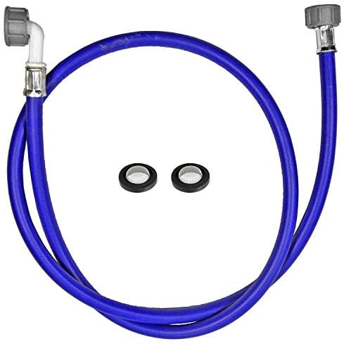 SPARES2GO 1.5m Cold Water Fill Hose + 2 x Inlet Washers with Filter Mesh for Siemens Washing Machine