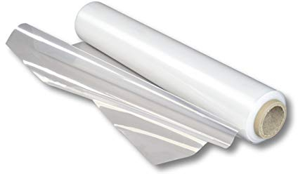 dm-Folien Abdeckfolie I 1,5 x 50 m I 80 My Stärke I Verschiedene Maße & Stärken I Transparente & reißfeste Malerfolie auf Rolle I Schutzfolie für Möbel & Kleidung I PE-Folie wasserdicht