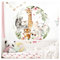 Little Deco Wandtattoo Kinderzimmer Wandbild Wandsticker für Kinder Tiere Giraffe Elefant Wanddeko Spielzimmer Wandaufkleber Babyzimmer Tapete rund 120 cm DL560