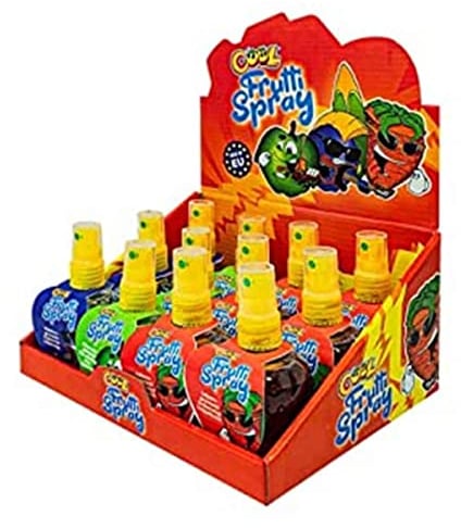 COOL Frutti Spray, zuckerfreies Candy Spray, made in EU, 3 Sorten: Erdbeere, Heidelbeere, Grüner Apfel, 12 Sprays (12 x 45 g), 540 g
