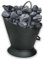 Almineez Vintage Style Large Fireside Waterloo Coal Scuttle Hod Coal Fire Wood Burner, Coal Bucket Wood Log Holder Coal Scuttle Kindling Bucket Metal