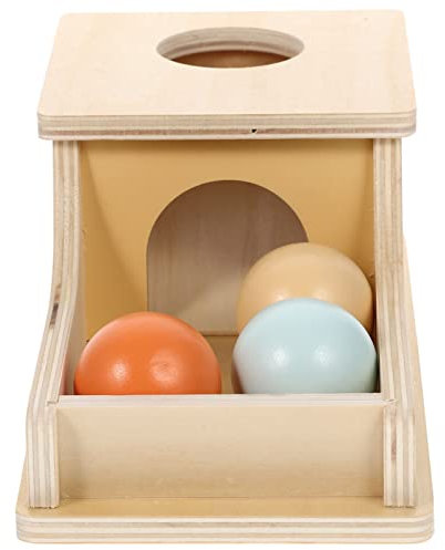 NUOBESTY Montessori Spielzeug Aus Holz Mit Kugeln, Passenden MüNzen, FüR Kleinkinder Und Kinder, FrüHpäDagogisches Motorikspielzeug