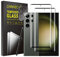 [2+2] 2 Piezas Protector de Pantalla para Samsung Galaxy S23 Ultra con 2 Piezas Protector de Lente de Cámara, Cristal Vidrio Templado, 9H Dureza, Anti-Arañazos, Alta Definición, Transparen