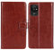 TienJueShi Brown Book Stand Retro Flip Leather Protector Phone TPU Silicone Case For Doro 8200 6.1 inch Gel Cover Etui Wallet