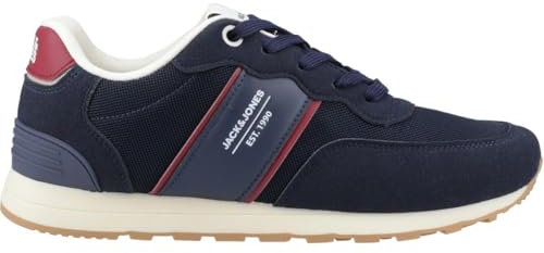 JACK & JONES Spirit Runner Trainer Navy Blazer - Round Toe, Branding