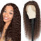 Hxxcoup 4x1 Lace Wig Human Hair Wig Water Wave Wig Brown Echthaar Perücke Frauen Grade 8A 150% Density #4 Colour T Part Wig Lace Front Perücke Menschenhaar Perücke Chocolate Brown 28 Zoll
