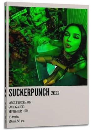 BIDNSNHKJ Maggie Lindemann Raumdekoration, Poster, Druck, Wandkunst, Dekoration, Leinwandposter, ästhetisches Poster für Schlafzimmer, Wohnzimmer, Wand, 30 x 45 cm, Rahmenstil