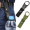 ZUWIJEQ Portaborraccia a clip, 2 pezzi Clip Porta Bottiglia D'acqua con Clip per Cintura, Portachiavi con Fibbia per Cintura, Portabottiglie per Campeggio, Escursioni, Attività All'aperto, Nero