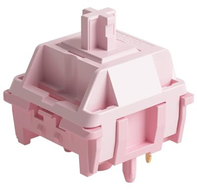 Akko Stellar Rose Switch per tastiera meccanica da gioco, interruttori a chiave lineari pre-lubrificati a 5 pin 37 gf (45 pezzi)