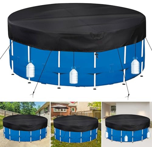 PATWING Cubre Piscinas Redondas Ø 564 Für Ø500-549cm Piscinas, UV-Resistente Cobertor de Invierno para Piscina für INTEX Piscinas
