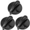 DOITOOL 3pcs Oven Knobs Replacements Stove Knob for Kitchen Gas Stove Easy to Install Control for