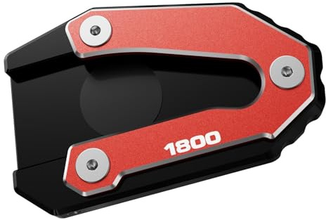 Seitenständer Stützplatte Für Honda Goldwing 1800 GL1800 2002-2014 2016 2017 Motorradzubehör: Seitenständer-Verlängerung(Red)