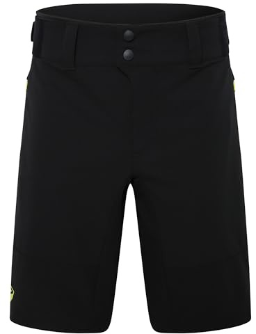 Ziener Herren NIANDO-Z Fahrrad-Shorts mit Innenhose - Mountainbike/Outdoor/Freizeit, Black.bitter Lemon, 50