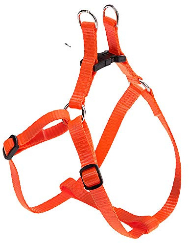 Ferplast Pettorina Cane Taglia Piccola EASY XS, Pettorina Gatto Regolabile, Facile da Indossare, 33-46 cm. Arancione