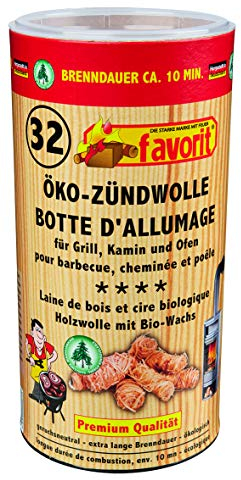 favorit 1256 Öko-Zündwolle, 32-er Dose