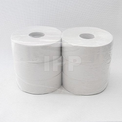 Toilettenpapier Jumbo 2-lagig rec. 6 Rollen 25cm Durchmesser (EUR 3,25 / Rolle)