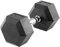 Hex Kompakthantel aus Gummi, 12,5 kg, Hexagon-Hantel