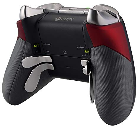 eXtremeRate Case Grips Gehäuse Hülle Cover für Xbox One Elite Controller, Griffe Schale Shell Ersatzteile für Xbox One Elite V1 Controller Modell 1698(Rot)