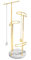 Sasha Morel 4 Tier Jewellery Stand | Hanging Tree Jewellery Organiser | Necklace Stand with Marble tray | Ring Holder Organiser Storage for Bracelet, Earring, Watch - (Gold)