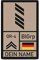 Copytec Rank Patch 9,8x6cm OStGefr mit Name und Blutgruppe Oberstabsgefreiter #39038