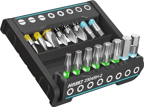 HAZET - Smart Holder 2304SH-2 I Praktischer Werkzeughalter 16 – teilig I Abtrieb: 6,3 (1/4 Zoll) I Aufgewahrung von Metallteilen, Ordnung, Organisation I Made in Germany