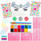 GirlZone Kit de Pintura de Cara - Unicornios y Joyas, Pintura Facial para Niños, Pinceles para Pintar la Cara, Plantillas de Pintura Facial en 1 set de Pintura Facial para Niños