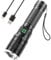 GEARLITE Taschenlampe LED Aufladbar, 10000 Lumen LED Taschenlampe Extrem Hell mit 3 Modi, IP65 Wasserdichte Handlampe Zoomable für Camping, Wandern, Outdoor, Notfall