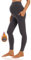 Foucome Legging de maternité doublé en polaire avec poches sur le ventre pour femme - Pantalon de yoga chaud pour l'hiver, gris, L