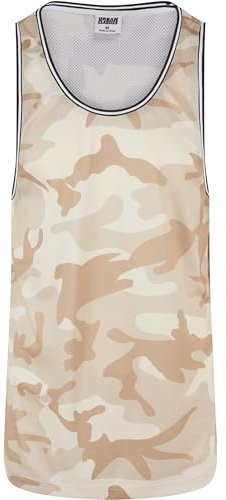 Urban Classics Men's camo mesh Tank top Undershirt, simplesandcamo, L