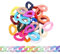 100Pcs Acrylic Plastic Linking Rings 20x28mm Twist Chain Beads Quick Link Connectors for DIY Necklace Phone Bag Chain Jewelry Making Decorative Accessories - Mixed Color