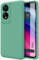 Tumundosmartphone Coque en Silicone Liquide Ultra Douce pour TCL 505 Couleur Verte