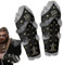 Armschienen Leder | 1 Paar Kunstleder Armschützer – Herren Mittelalter Kunstleder Armstulpen Piraten Ritter Armstulpen Steampunk Wristband Bracer