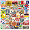 Travel Stickers Vintage Sticker Set, 100 Stück Vintage Retro Travel Sticker - Für Tagebücher, Kalender, Laptops, Reisetaschen, Handytaschen, DIY!