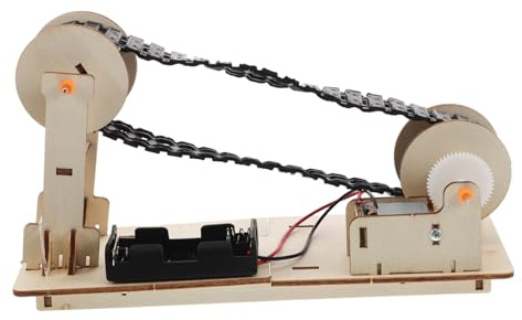 KOMBIUDA Experimentierbausatz Förderband Kinder Stem Holz Selbstgemacht Bausatz Physik Grundschule Lernspiel Wissenschaft Experimente Zuhause Schule