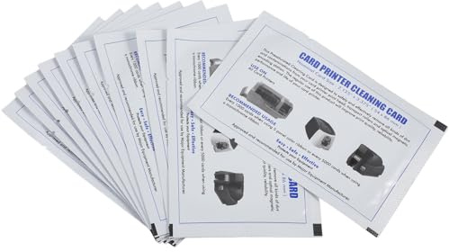 Hemobllo 15pcs Printer Cleaning Card for Currency Counter Money Counter Machine Cleaner Deep Cleaning Wipes for Pos Terminal Scanner Maintenance Card