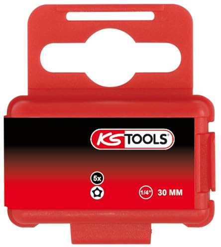 KS Tools 911.3112 1/4 CLASSIC Bit für Fünfstern, Bohrung, TS15, 5er Pack