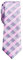 Retreez Cravate Fine Slim À carreaux Classique Tissée en Microfibres de Rose et Gris