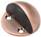 sourcingmap Stainless Steel Floor Door Stopper with Rubber Bumper Adhesive/Screw Mounted Copper Tone