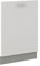 Kuechen-preisbombe Frontblende Geschirrspüler vollintegriert 60 cm Weiß Hochglanz Küche Bianca Grey