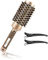 ZWPARTS Brosse Ronde pour Femmes, Brosse à Cheveux Professionnelle en Céramique Nano Thermique et Technologie Ionique, Brosse à Rouleau avec Clips pour le Séchage des Cheveux, Coiffage (43MM)