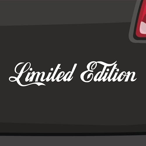 Generisch Limited Edition Aufkleber Sticker Spruch Text Tuning rar selten treffen 20x4cm Farbe: Weiß