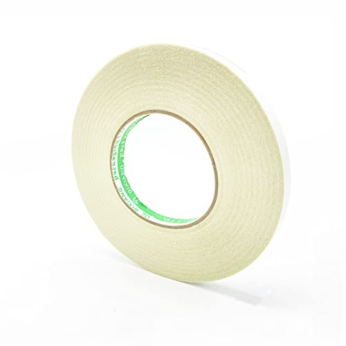 KAIHENG 1.2cm x 60m Stoffband doppelseitig, transparentes Klebeband ohne Nähen, Hexerei-Saumband für Wand, Teppich, Boden, Kleidung, Kunst, Stoff, Handwerk und Scrapbooking