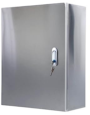 Weatherproof Electrical Boxes, Metal Junction Box 304 Stainless Steel Project Box Enclosure Control Box, Solar Pv Combiner Box Power Distribution Box, Pool Electrical Box with Galvanized Steel Plate