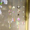 JULMELON Sonnenfänger Kristall Windspiel, 4 Stück Sonnenfänger Fenster Hanging Stern Mond Lebensbaum Sonnenfänger Kristalle Ornament Suncatcher für Haus Fenster Party Garten Dekoration