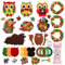 Nuangoo Filz Bastelset für Deko,Owl Bastelset 9 Stück,Herbst Basteln für Kinder,Geeignet für Thanksgiving, Weihnachten, Kindertagsgeschenke