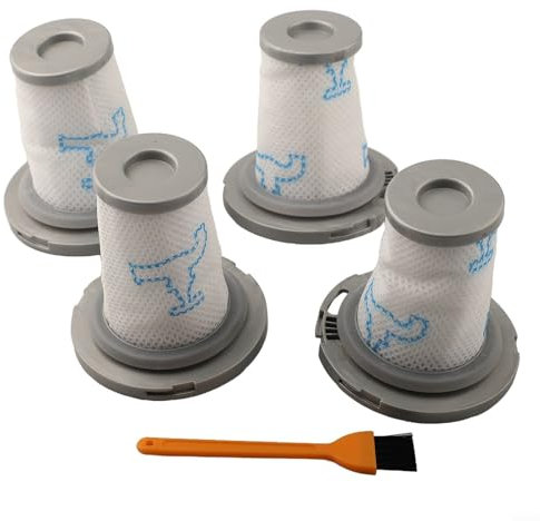 zeroupshop Filtre lavable, filtres réutilisables, filtre portable pour aspirateurs Xforce Flex 8 60 & RH96Xpert, quatre filtres et un outil de nettoyage